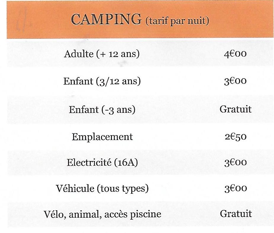 TARIF-camping-2021 tarif le Rû du pré camping